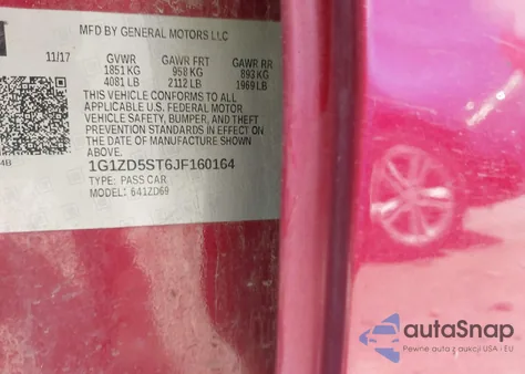 2018 Chevrolet Malibu Lt из США, поврежденный, VIN 1G1ZD5ST6JF160164